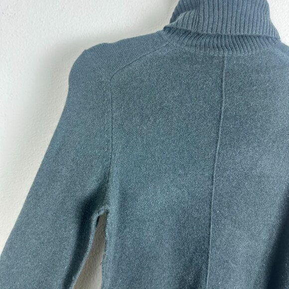 Aqua Cashmere Dark Grey Turtleneck Sweater XS Pullover Casual Soft Cozy Minimali - Picture 5 of 6